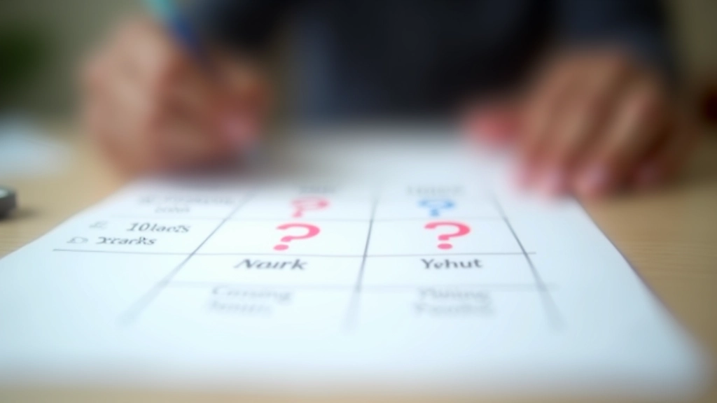 Tableau de comparaison avec différents forfaits mobiles, colonnes marquées avec des points d'interrogation sur les frais cachés