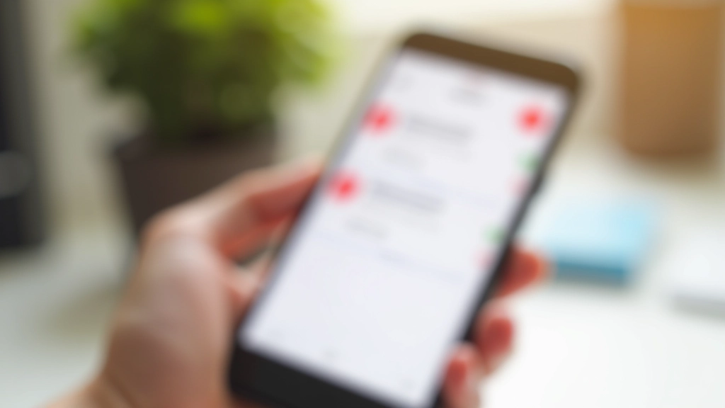 Smartphone affichant un calendrier d'alarmes avec des rappels de résiliation en rouge